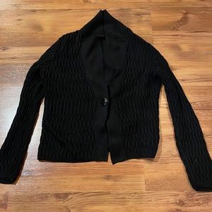 Women’s Black Cotton Cardigan Small
